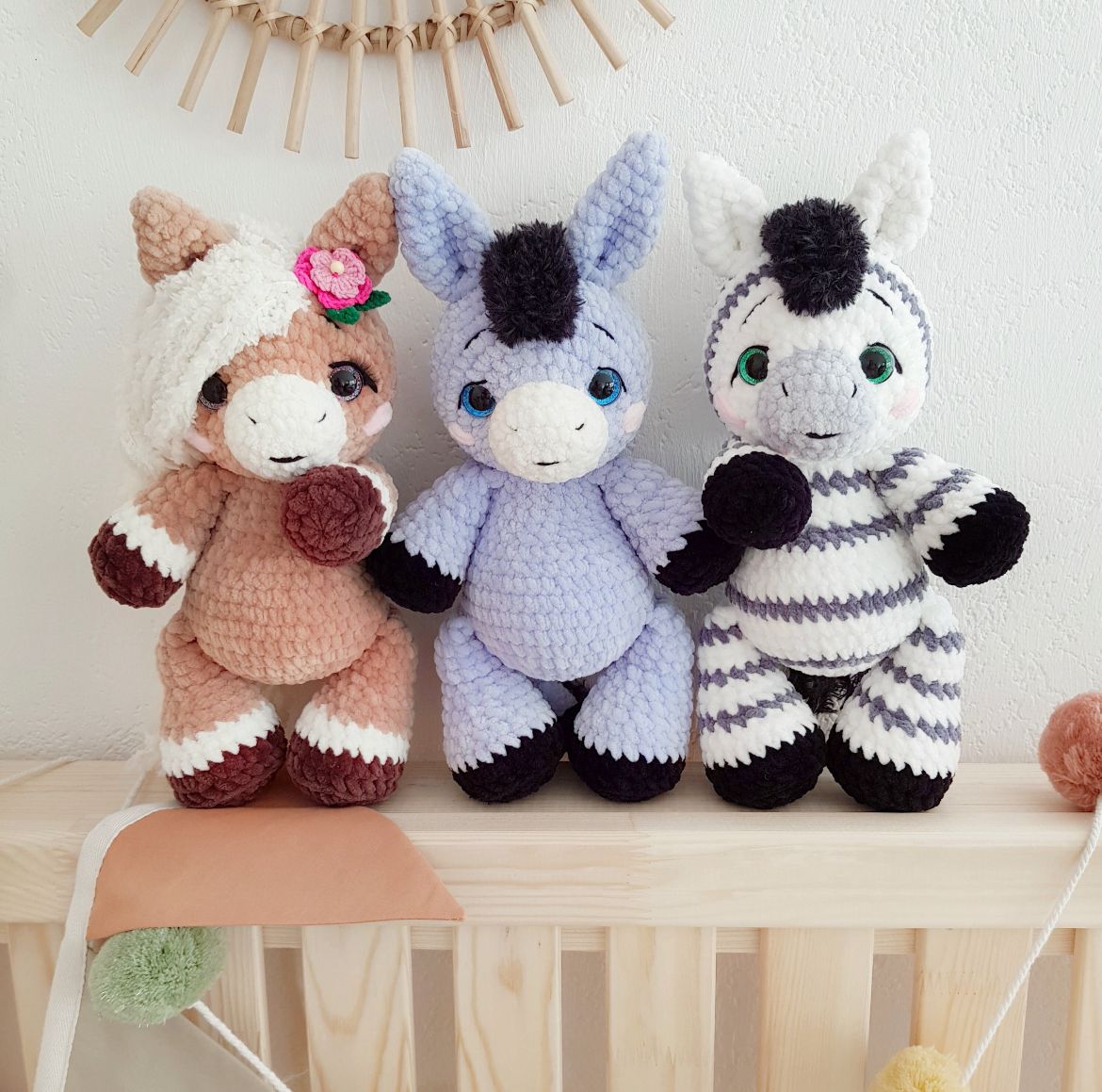 4-in-1 Cute Hoofed Animals Crochet Pattern PDF 🇩🇪