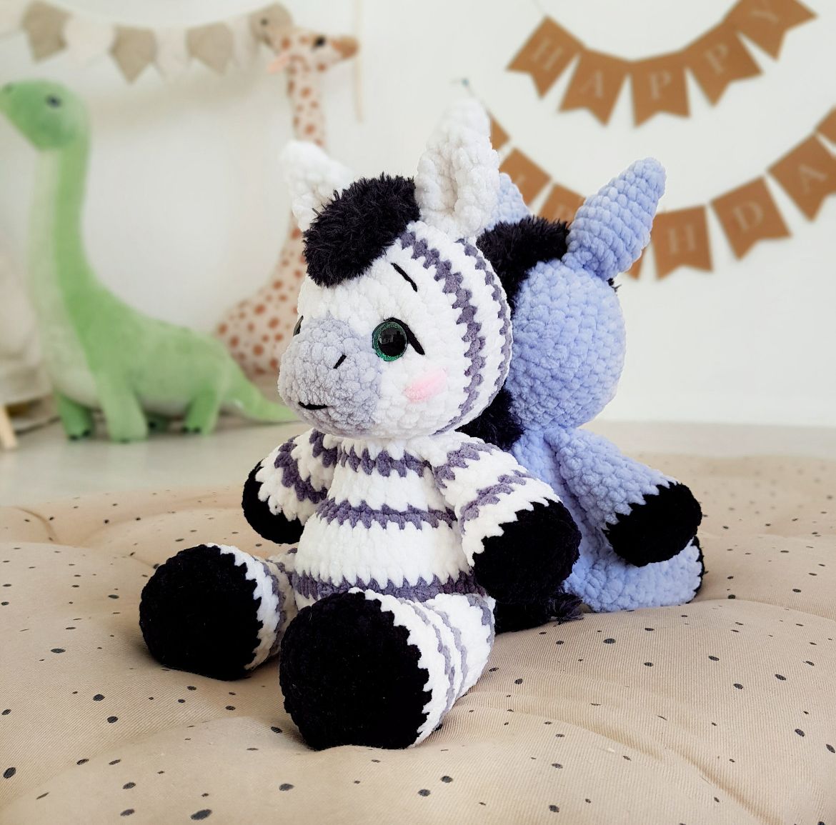 4-in-1 Cute Hoofed Animals Crochet Pattern PDF 🇩🇪