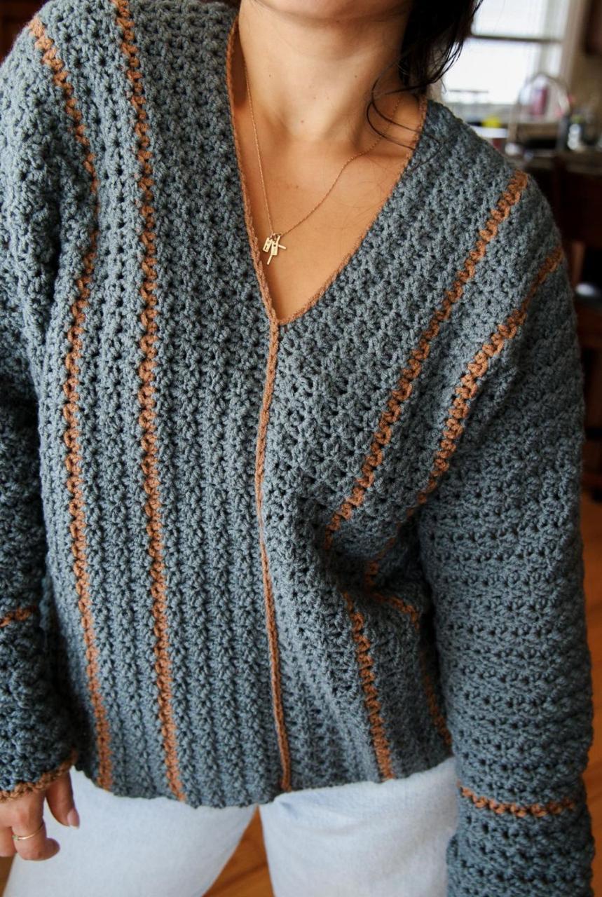 Springtide Pullover Häkelanleitung PDF