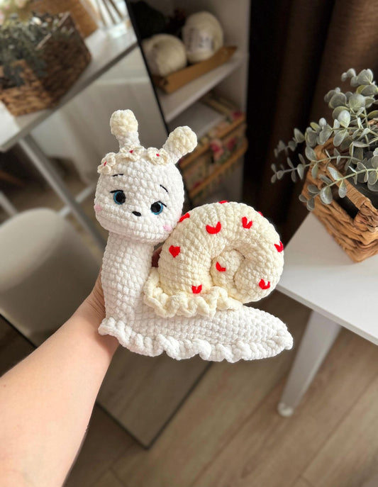 Plüsch-Schnecke Häkelanleitung PDF