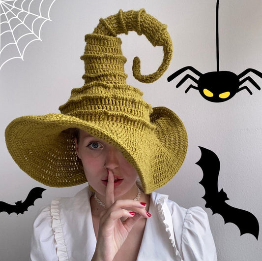 Witch Hat Halloween Crochet Pattern PDF 🇩🇪