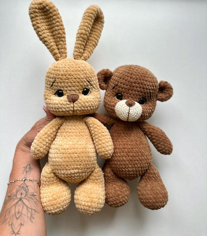 Lapin & Ours Modèle de Crochet PDF en français