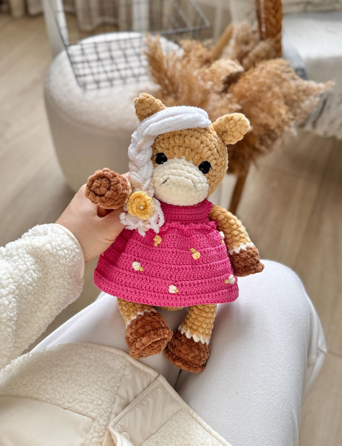Lieveke Horse + Dress Crochet Pattern as PDF 🇩🇪